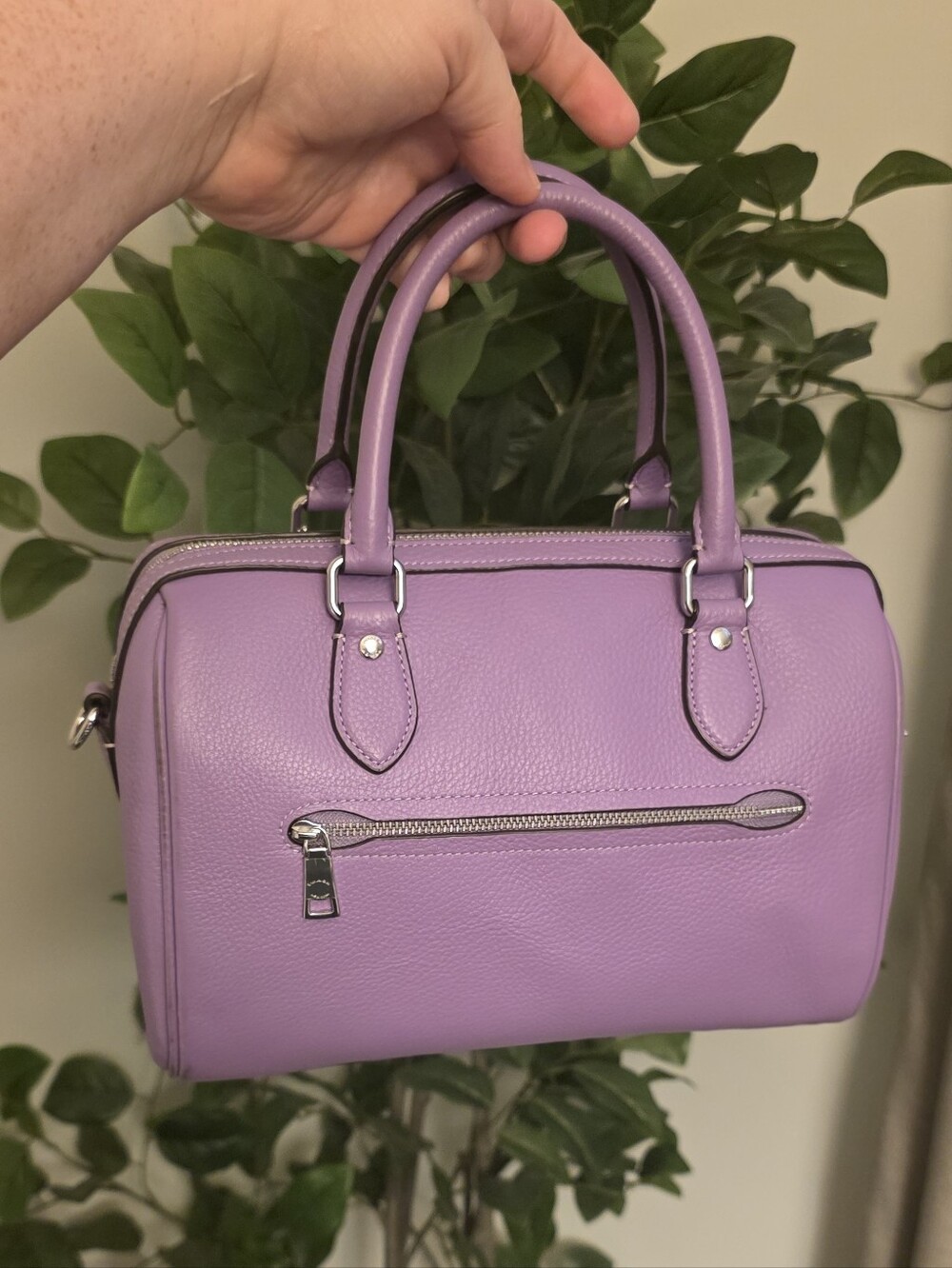 Coach Rowan Satchel Iris Print with Original Crossbody Strap - Picture 4 of 9